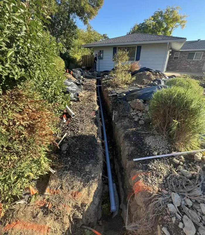 Underground landscaping wiring